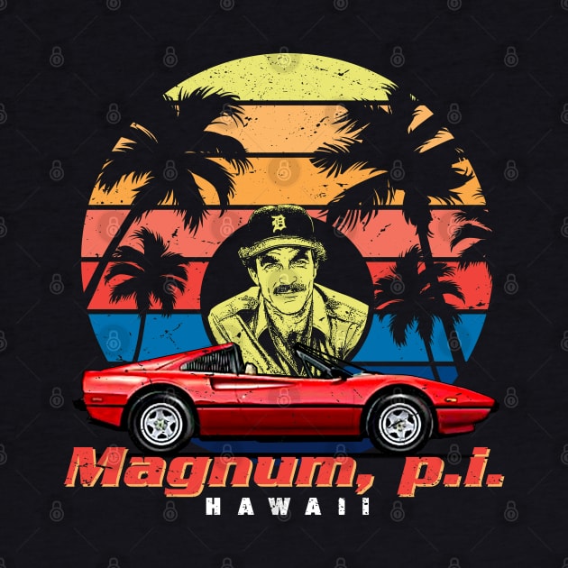 Magnum PI Retro by Alema Art